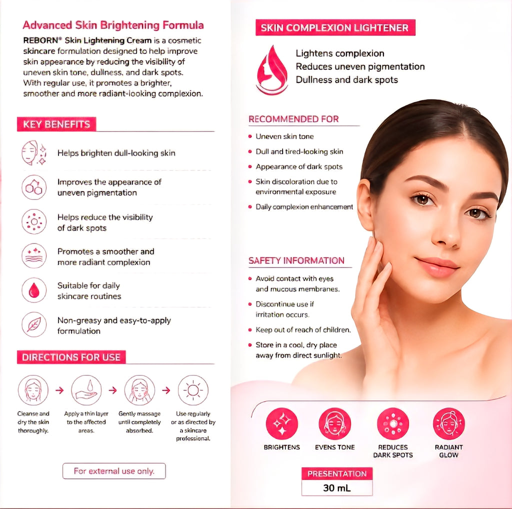 Skin Brightening Cream for Dark Spots & Pigmentation | Reborn