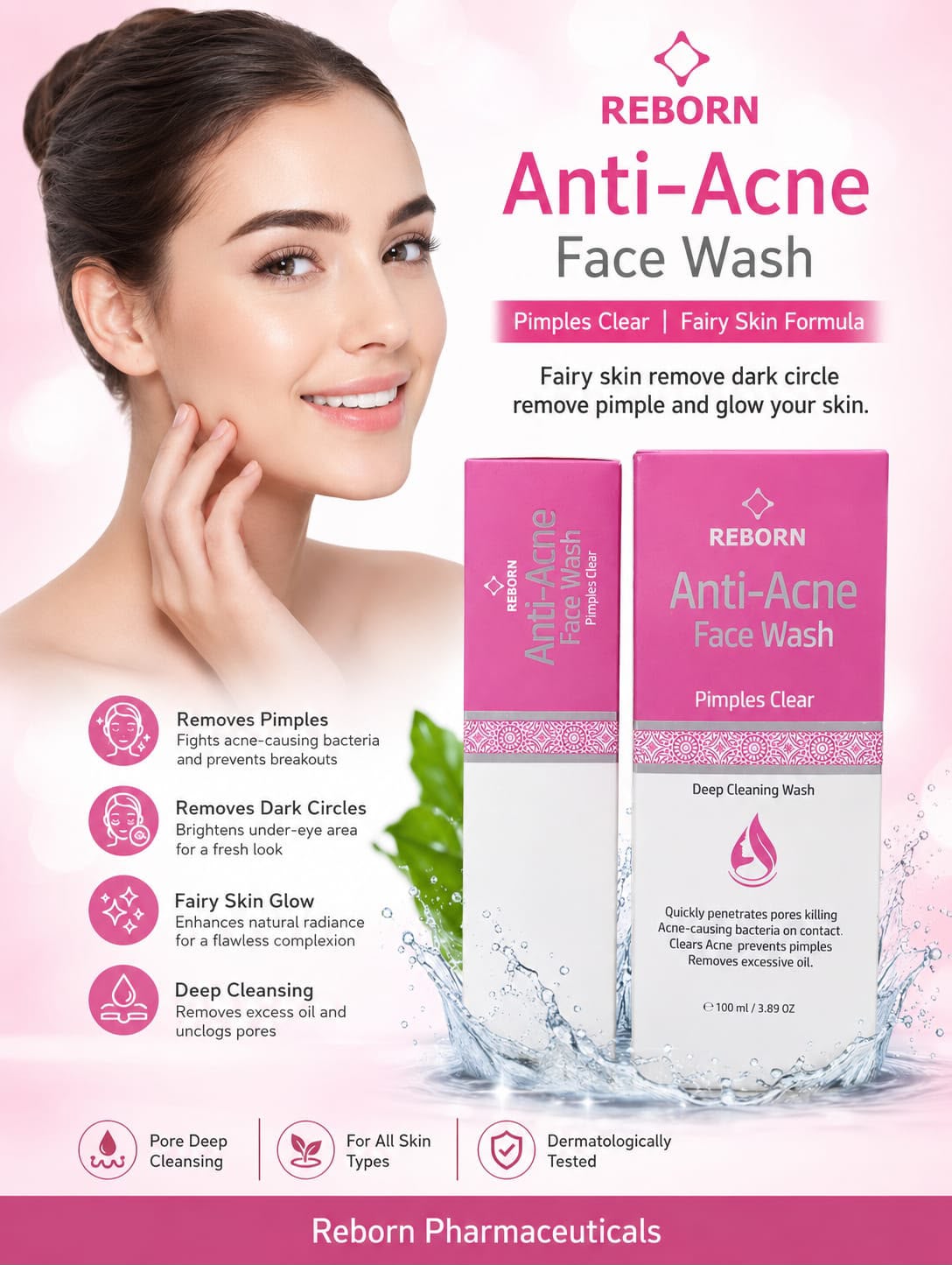 Best Face Wash for Pimples & Oil Control | Reborn
